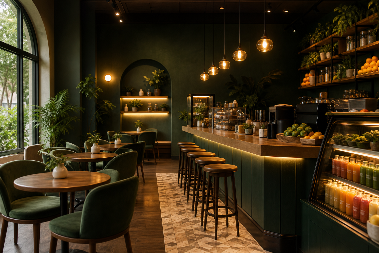 Inside a Le·P·Le café